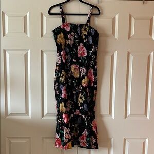 NWT Prettygarden smocked maxi floral dress Large
